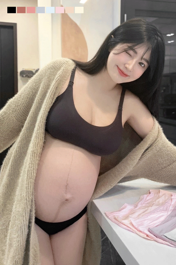 極致呵護彈力哺乳內衣+內褲 (套組) F~XL [E073]